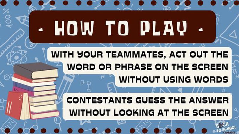 Back to School Charades